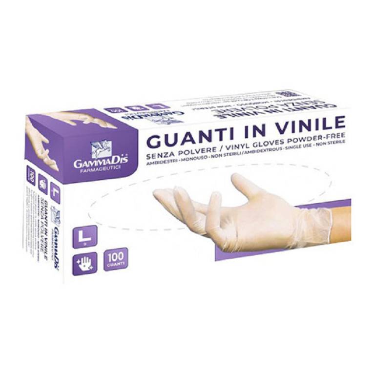 GUANTI VINILE S/POLV S 100PZ