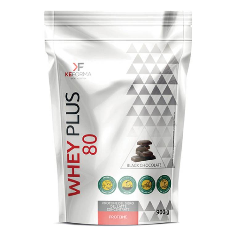 WHEY PLUS 80 BLACK CHOC 900G